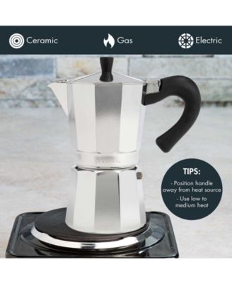 Aluminum Stovetop 9-Cup Espresso Maker