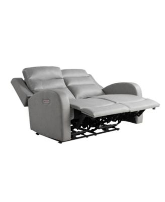 54.7"W Polyester Akron Power Reclining Loveseat