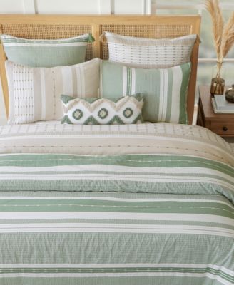 Pickford Dotted Stripe 3-Pc. Duvet Cover Set, Full/Queen