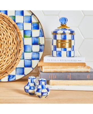 Royal Check Salt & Pepper Shakers