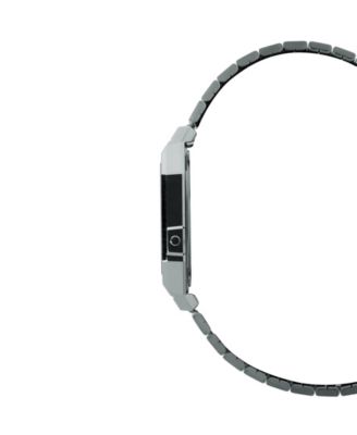 Unisex Digital Silver Tone Stainless Steel Watch, 35.5mm A700WEV-7AVT