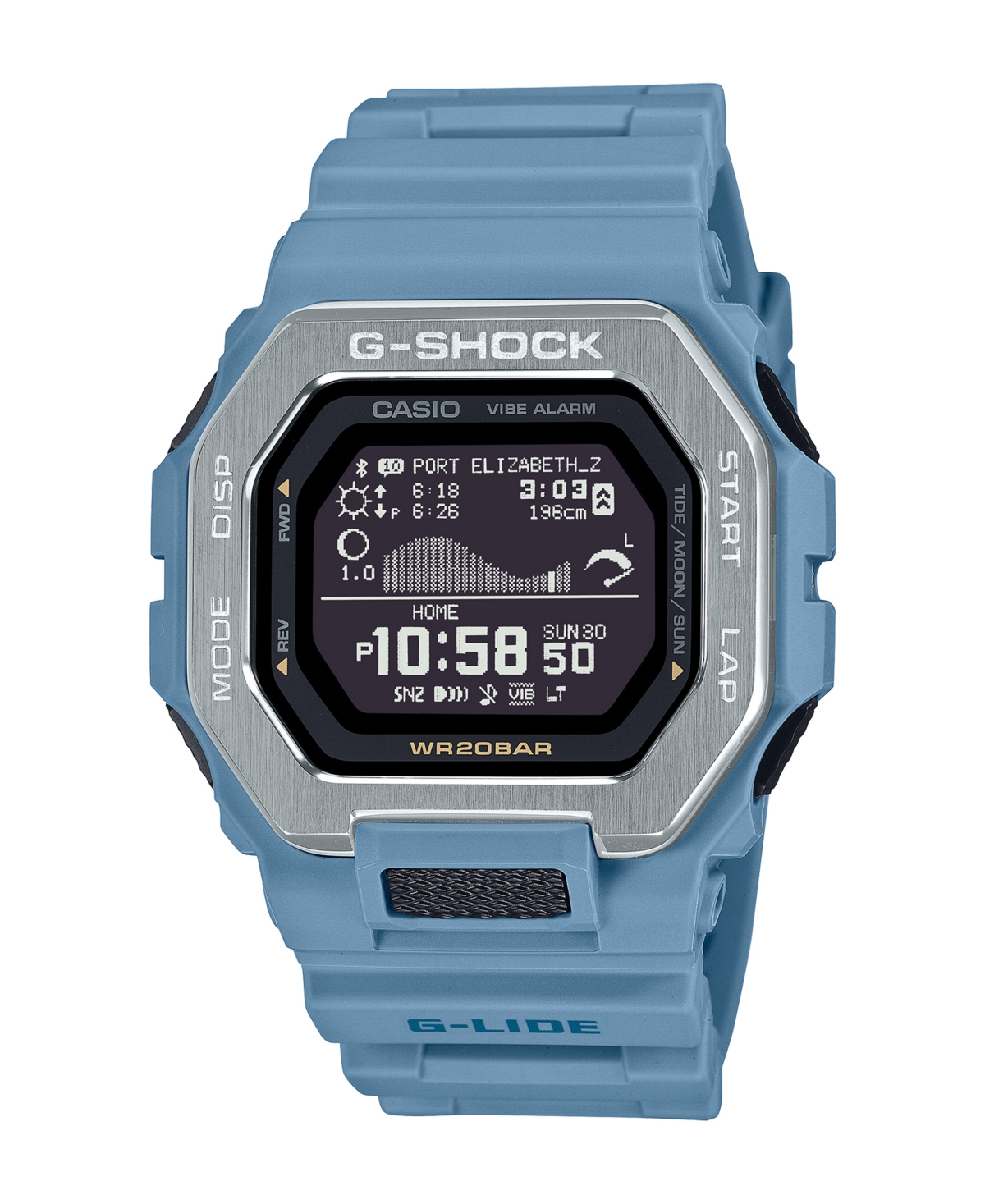 Men's Digital Blue Resin Watch, 46mm GBX100-2A - Blue