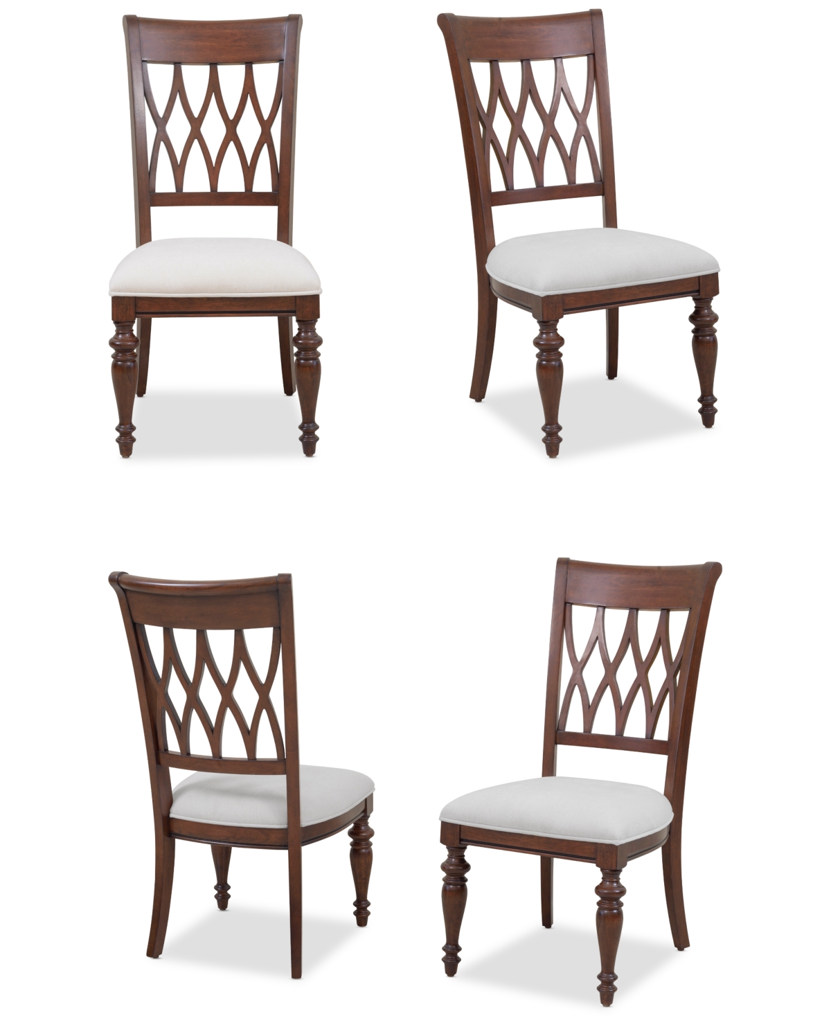 Macy's Daria 4 Pc. Side Chair Set In Brown