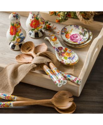 White Flower Market Spoon Rest