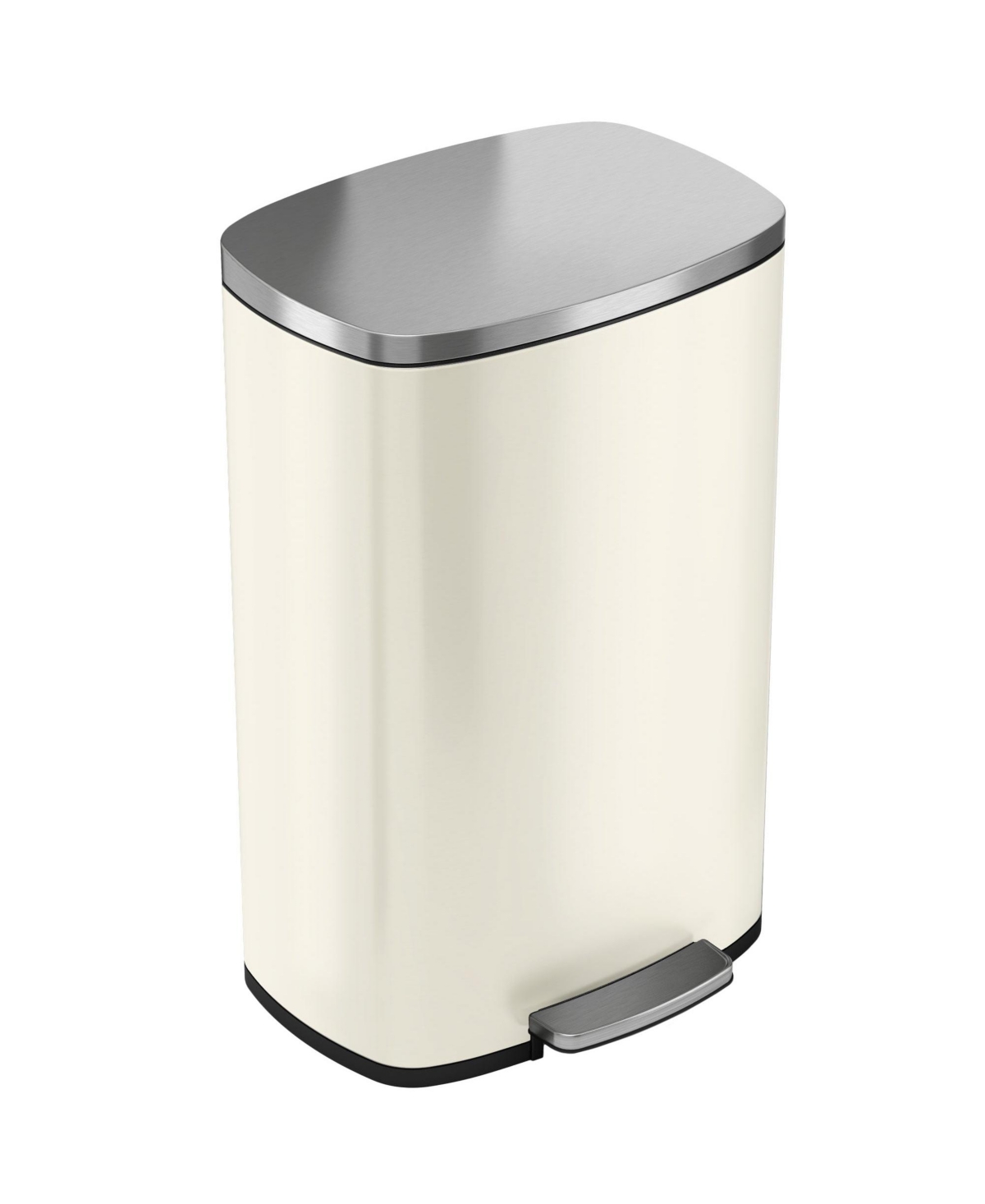 iTouchless SoftStep Stainless Steel Step Trash Can with AbsorbX Odor Filter and Removable Inner Bucket Gallon