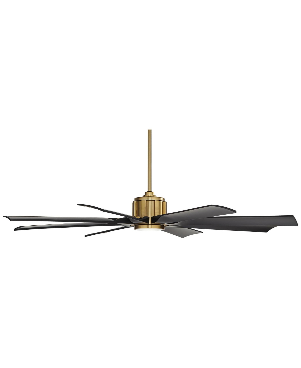 Defender Modern Outdoor Ceiling Fan with Led Light Remote Control Soft Brass MatteDamp Rated for Patio Exterior House Home Porch Gazebo Gar