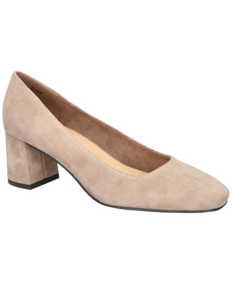 Женские туфли Bella Vita Jillian Block Heel Square Toe Pumps, цвет: Миндальный кожаный
