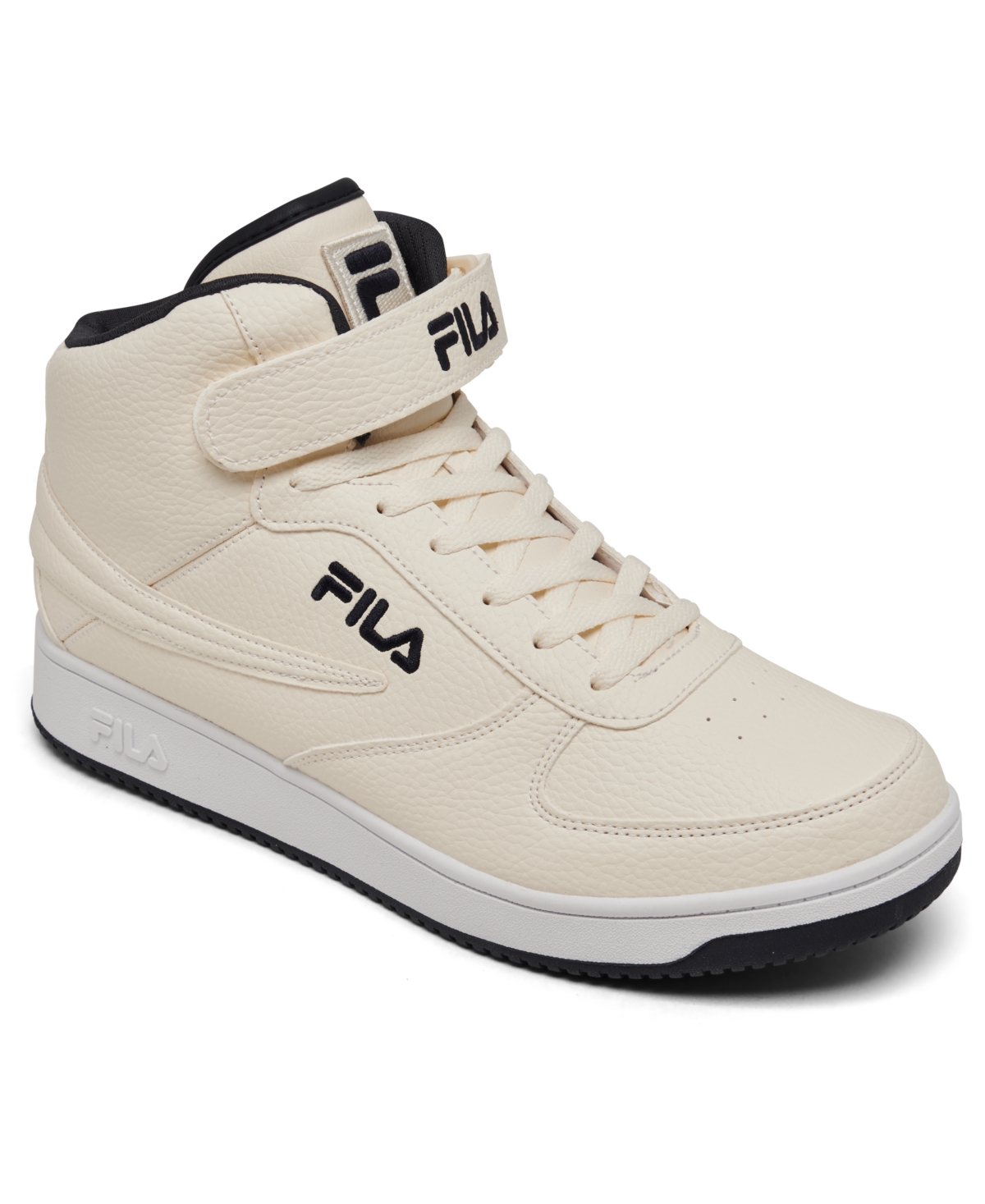 Men's A-High Strappy High Top Casual Sneakers from Finish Line - Gardenia
