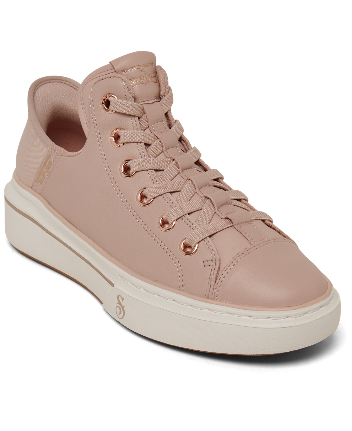 Women's Premium Leather Slip-Ins Snoop One - Og Casual Sneakers from Finish Line - Blush