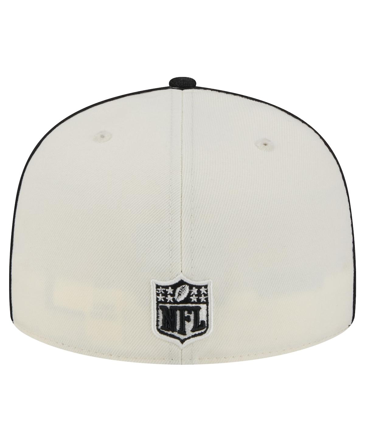 New Era Men'sCincinnati Bengals Soutache 59FIFTY Fitted Hat - Cream, Black