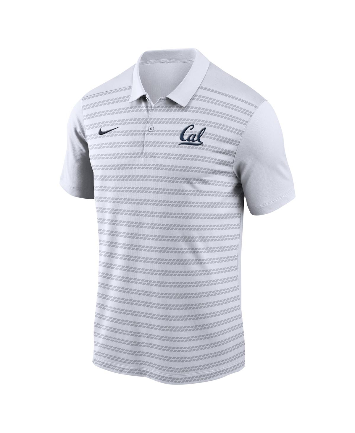Nike Men's White Cal Bears 2024 Early Season Coaches Sideline Polo In White Navy