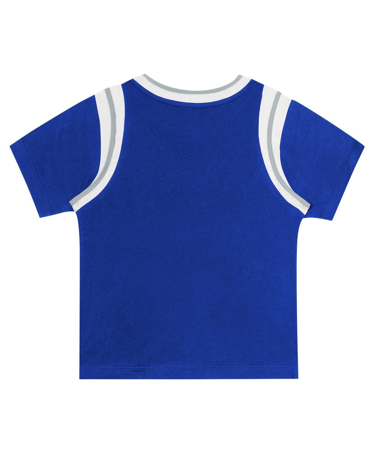 Fanatics Toddler Boys and Girls Royal/Gray Los Angeles Dodgers Bases Loaded T-Shirt Shorts Set