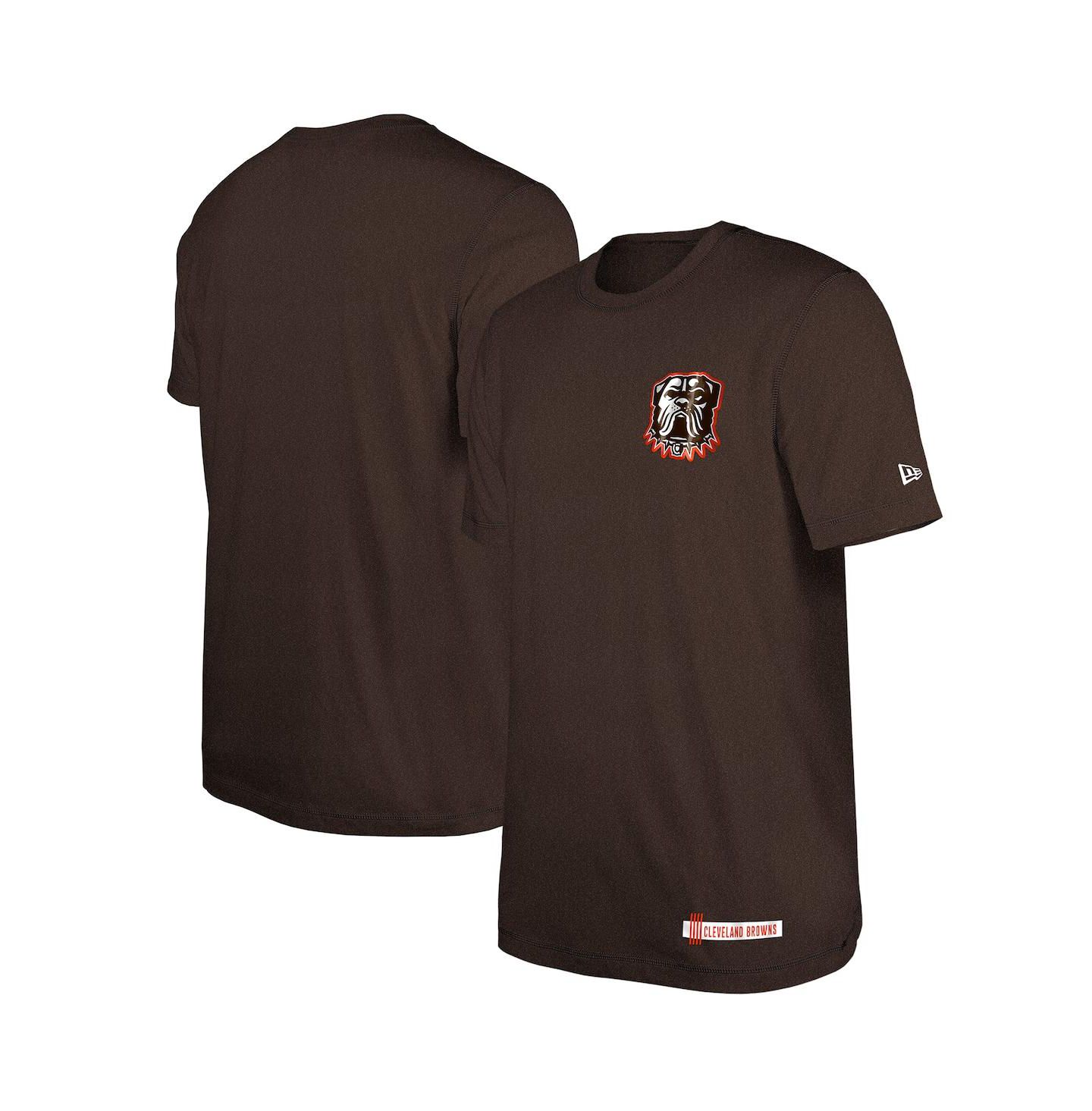 Мужская футболка New Era Brown Cleveland Browns 2024 NFL Training Camp — фото 1