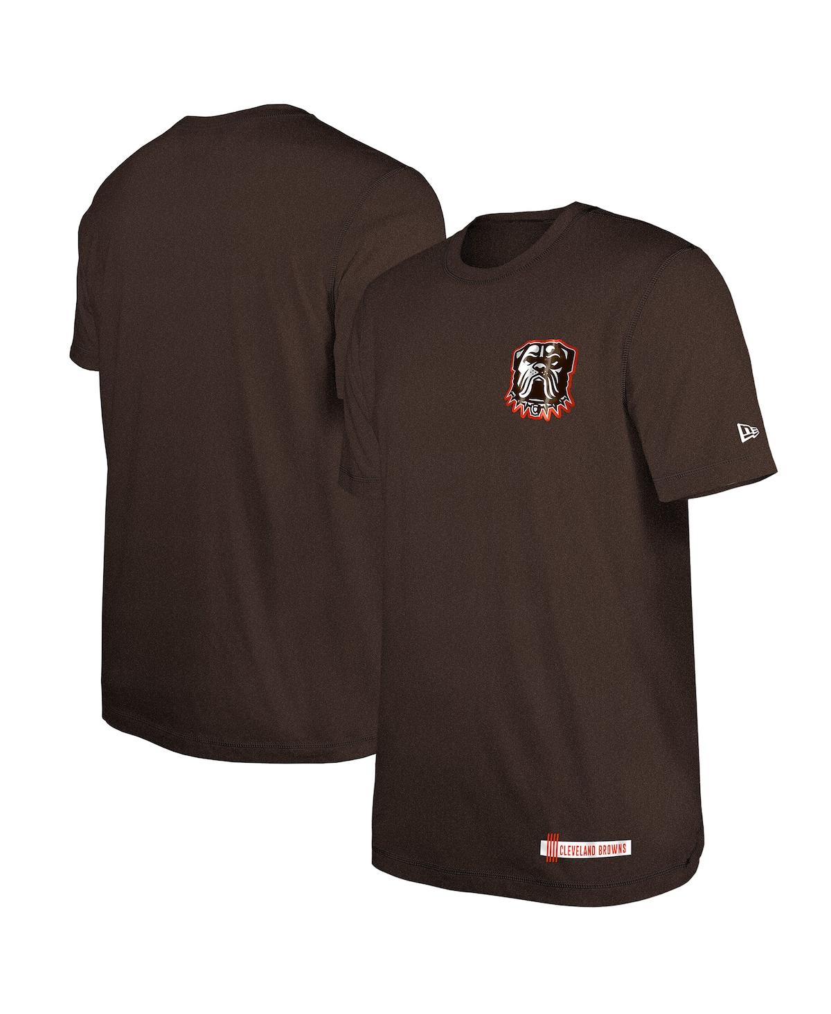 NEW ERA MEN'S BROWN CLEVELAND BROWNS 2024 NFL TRAINING CAMP T-SHIRT 