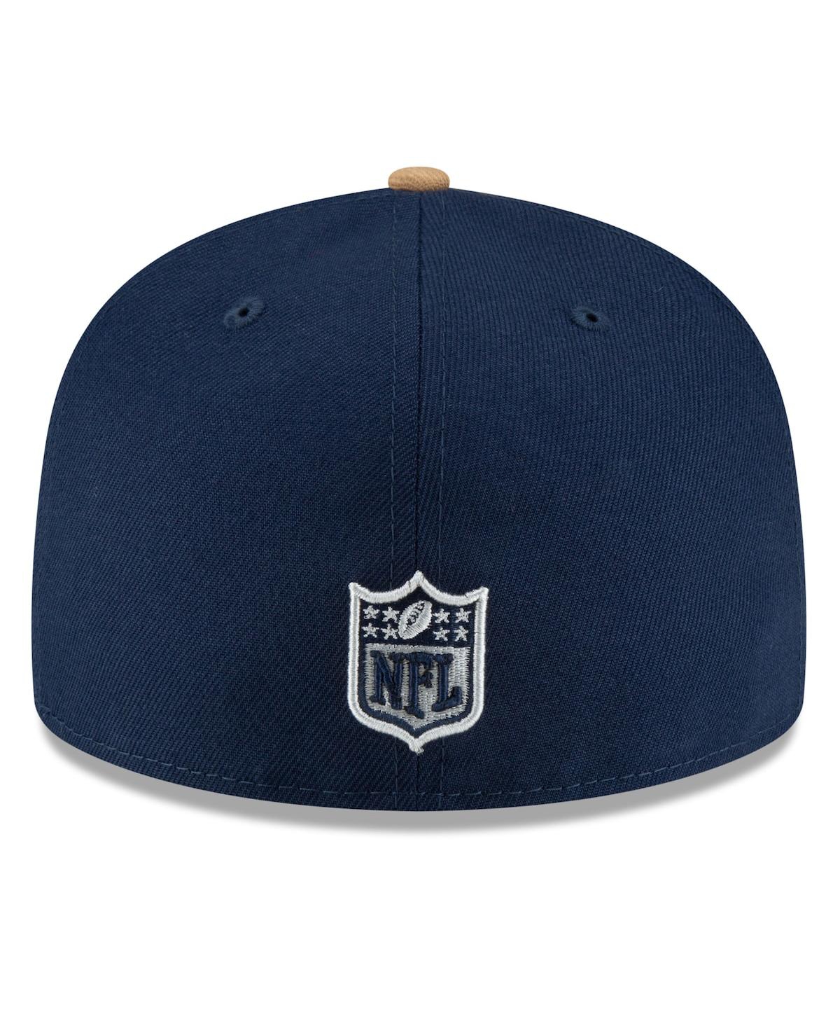 Shop New Era Men's Navy/tan Dallas Cowboys Western 59fifty Fitted Hat In Navy,tan