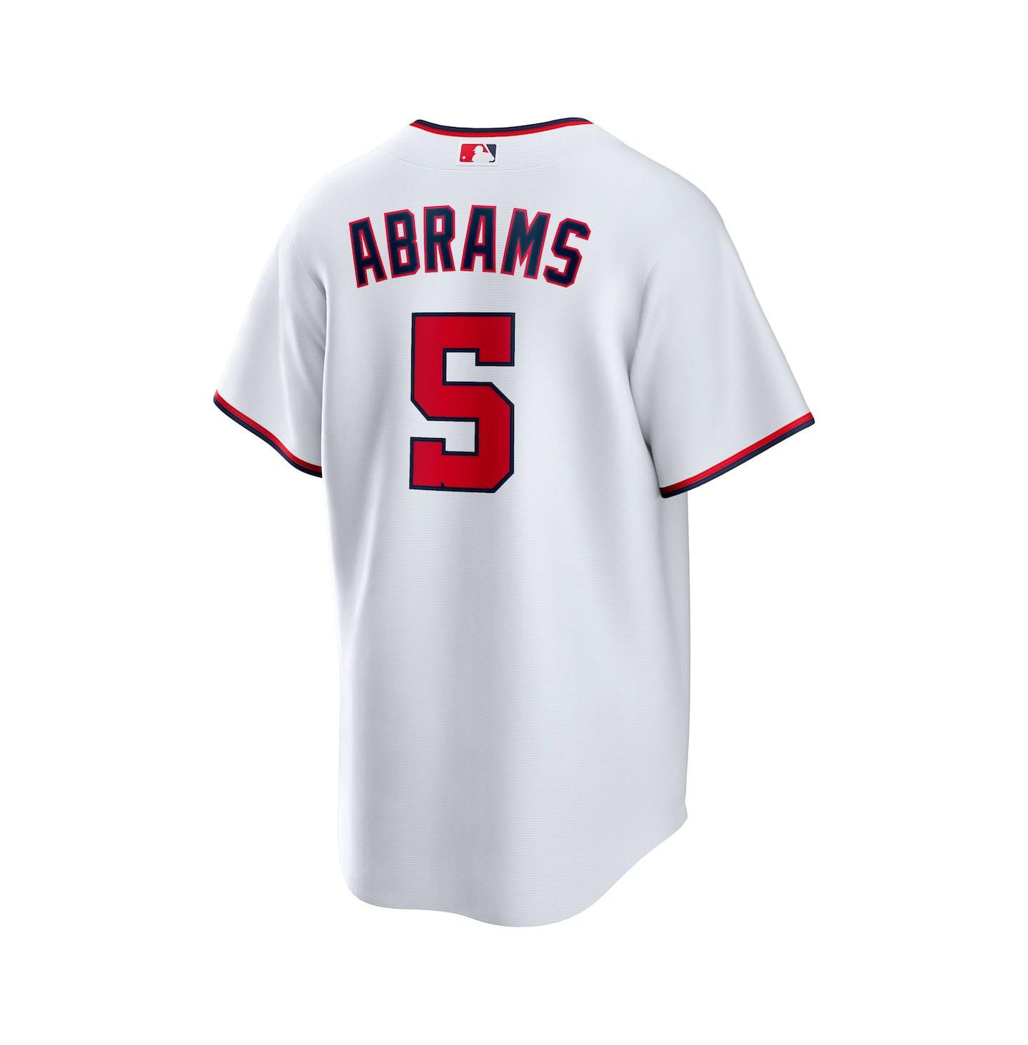 Детский топ Nike CJ Abrams White Washington Nationals Home Replica Player Jersey — фото 3
