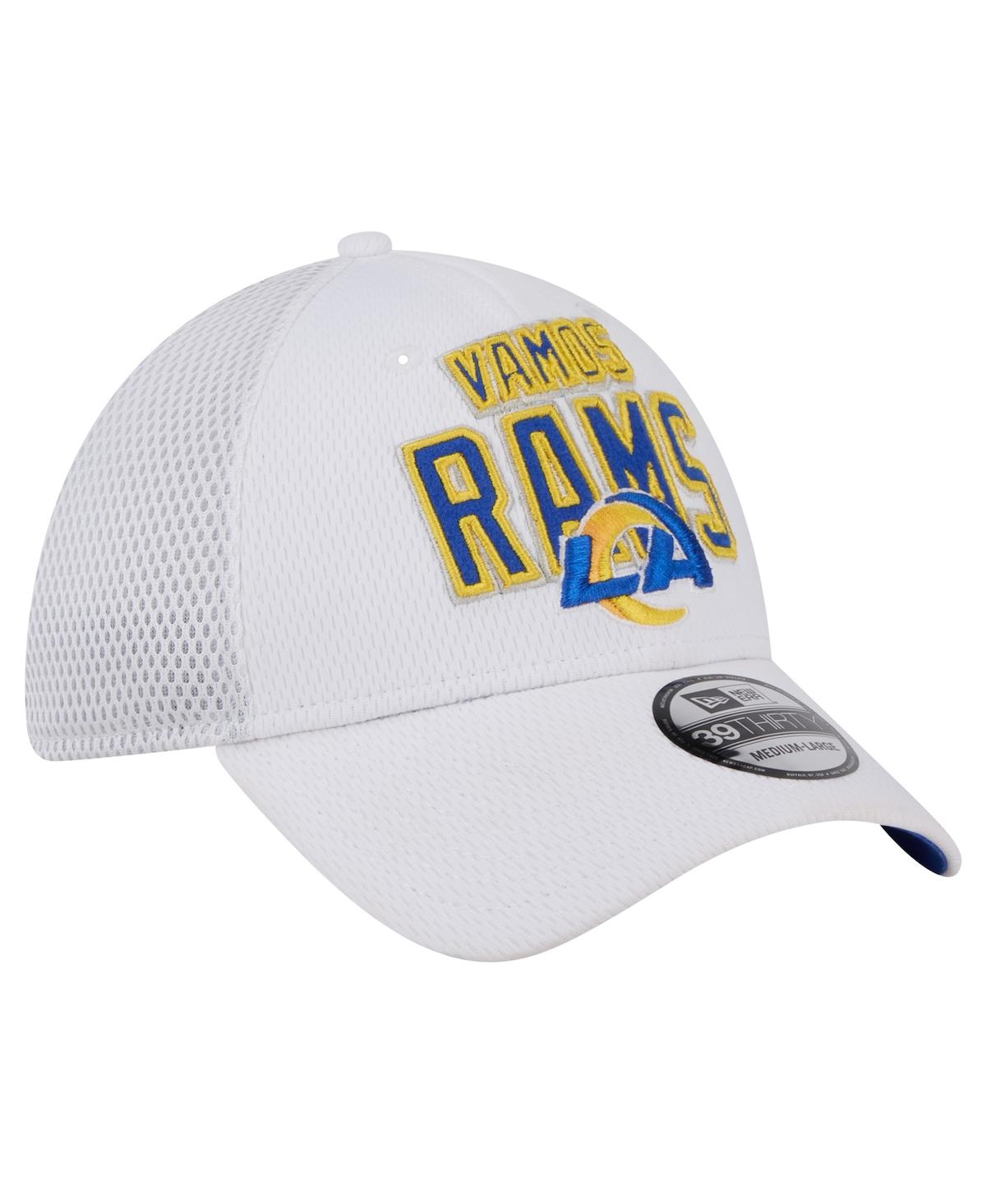 New Era Men'sLos Angeles Rams Breakers 39THIRTY Flex Hat - White