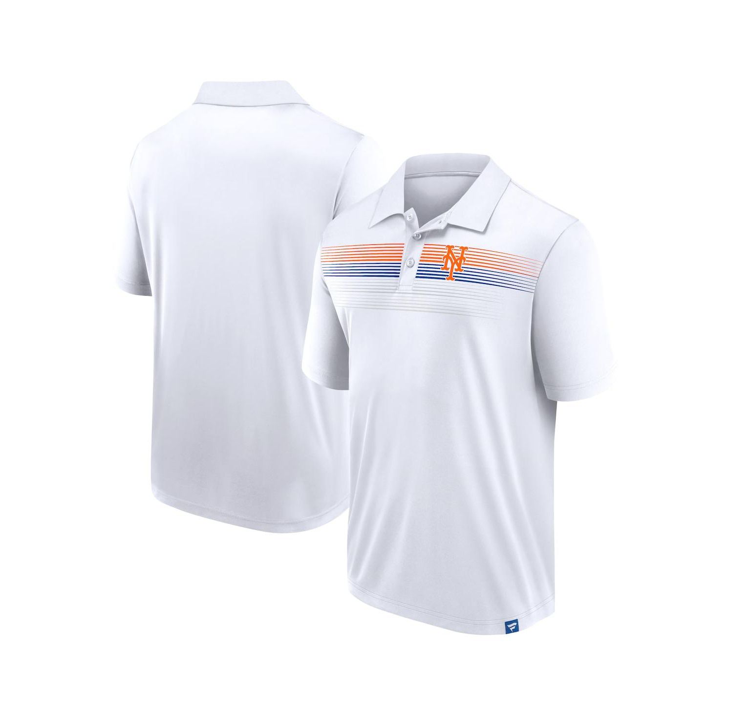 Men's White New York Mets Big & Tall Victory For Us Interlock Polo Shirt