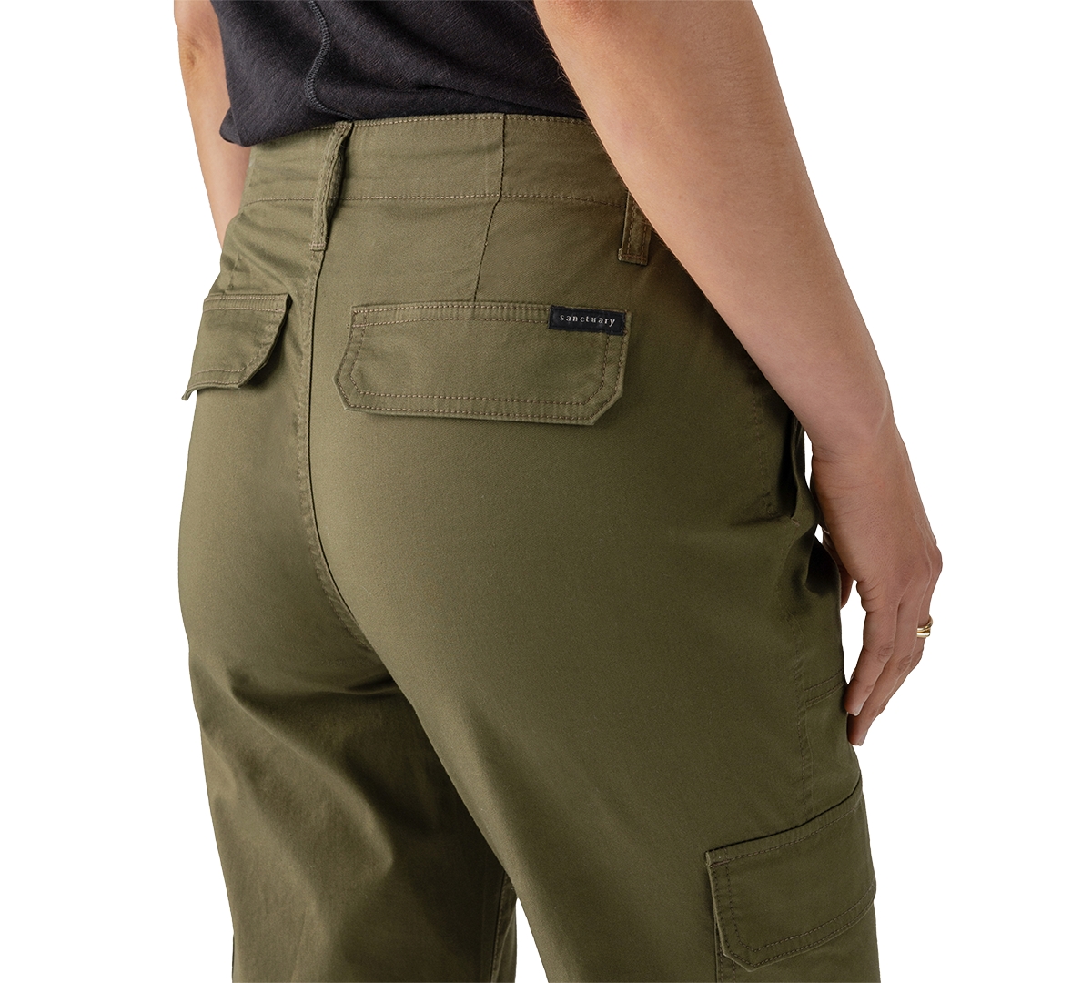 Sanctuary Women's Lowkey Relaxed-Fit Cargo Pants