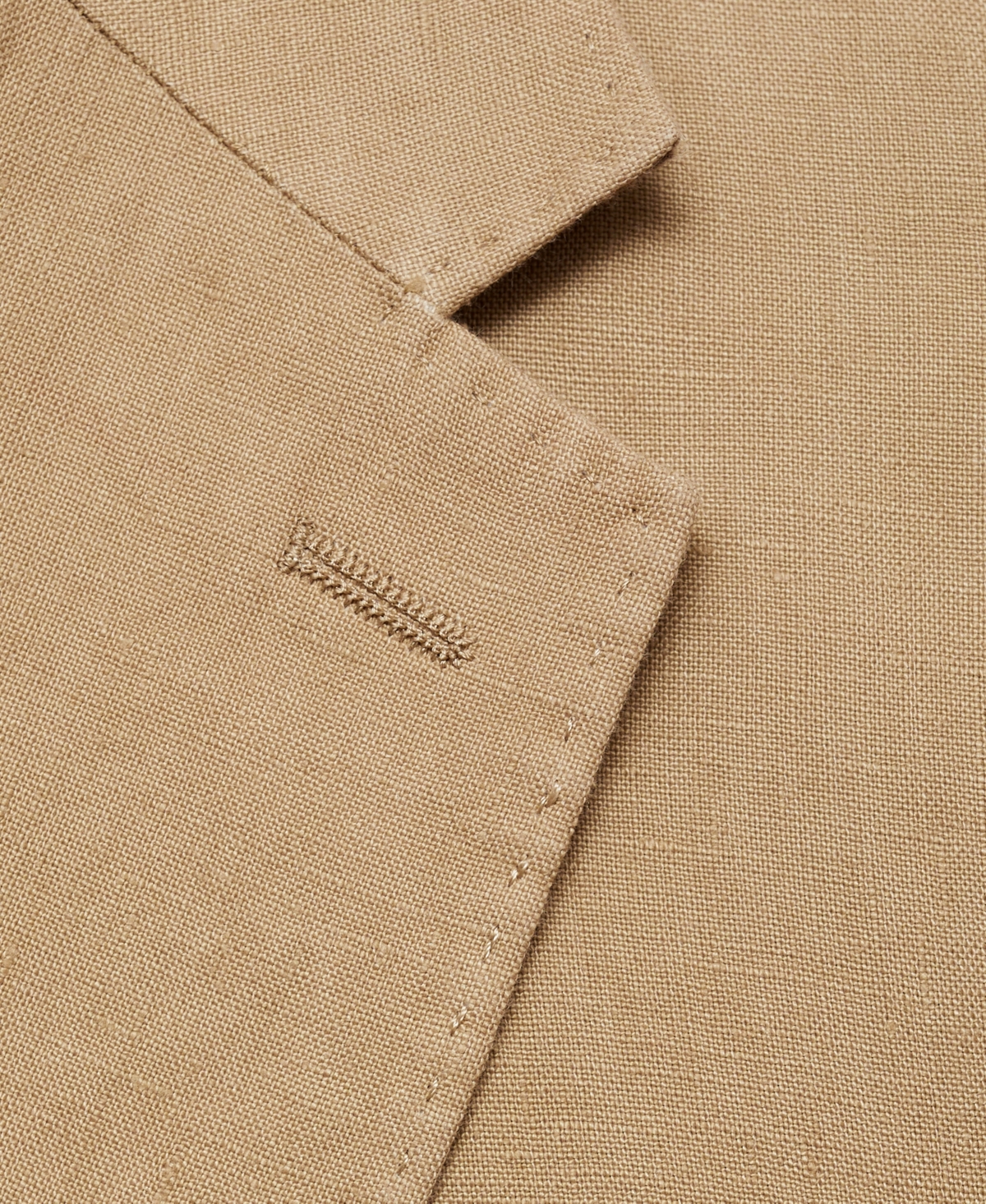 Mango Men's Linen Slim-fit Suit Blazer In Medium Brown