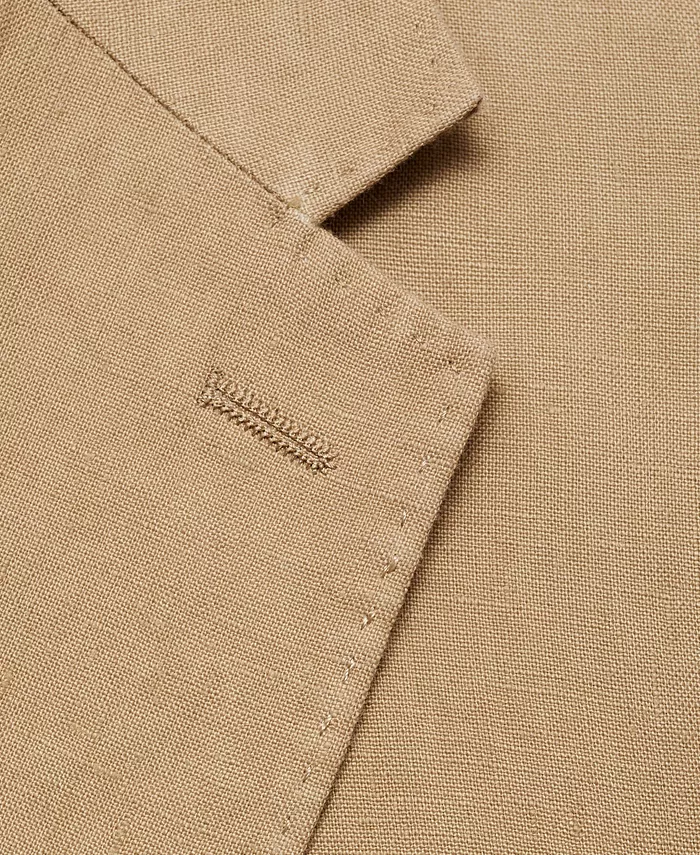 Men's Linen Slim-Fit Suit Blazer - thumbnail 9