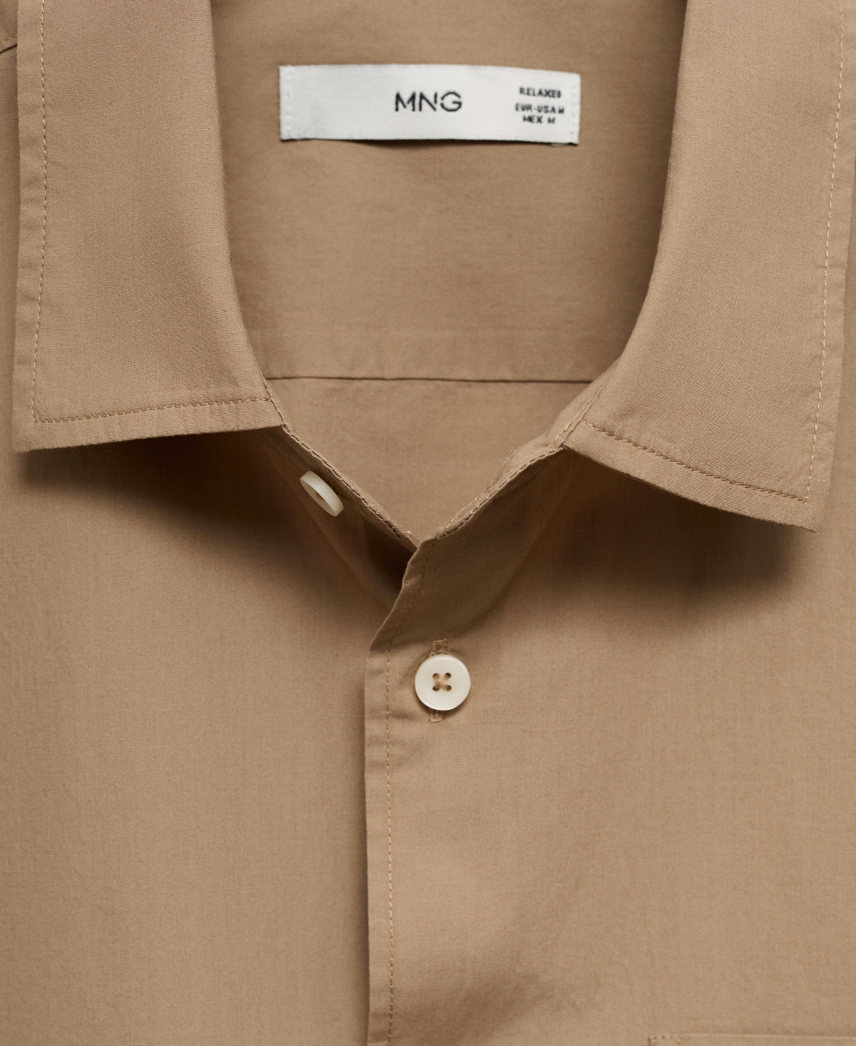 Mango Men's Pocket Detail Cotton Shirt