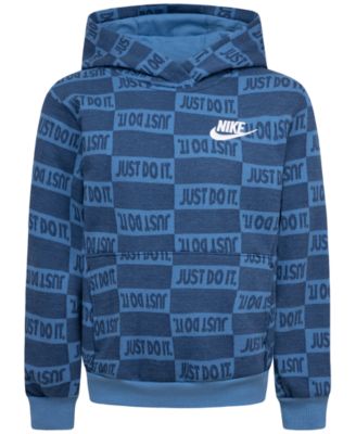 Nike - Little Boys Textured Club Fleece Pullover Hoodie