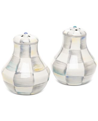 Mackenzie-Childs Sterling Check Salt & Pepper Shakers - Macy's