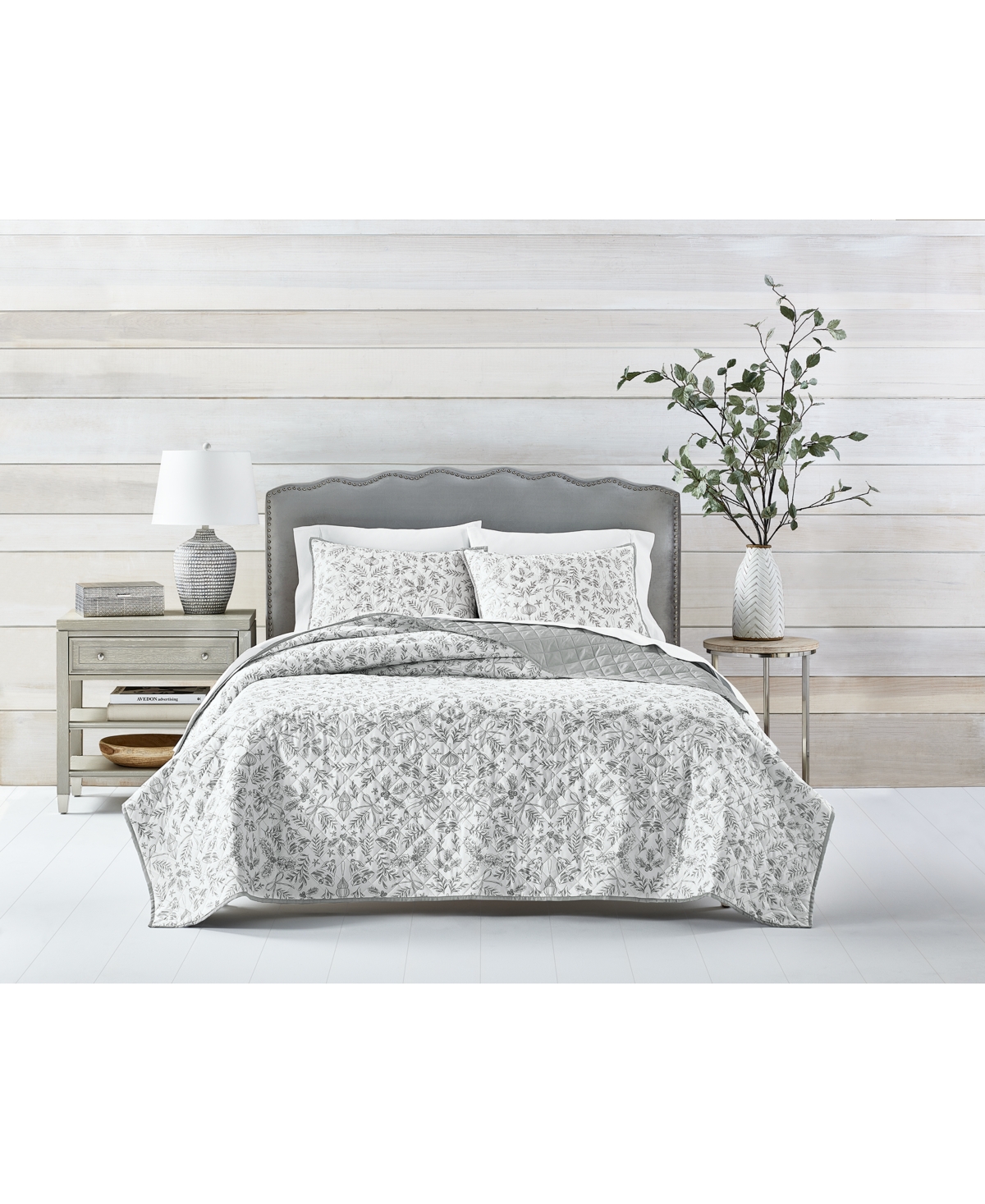 Holiday Lane3-Pc. Quilt Tote Set, Twin, Exclusively at Macy's - Christmas Toile