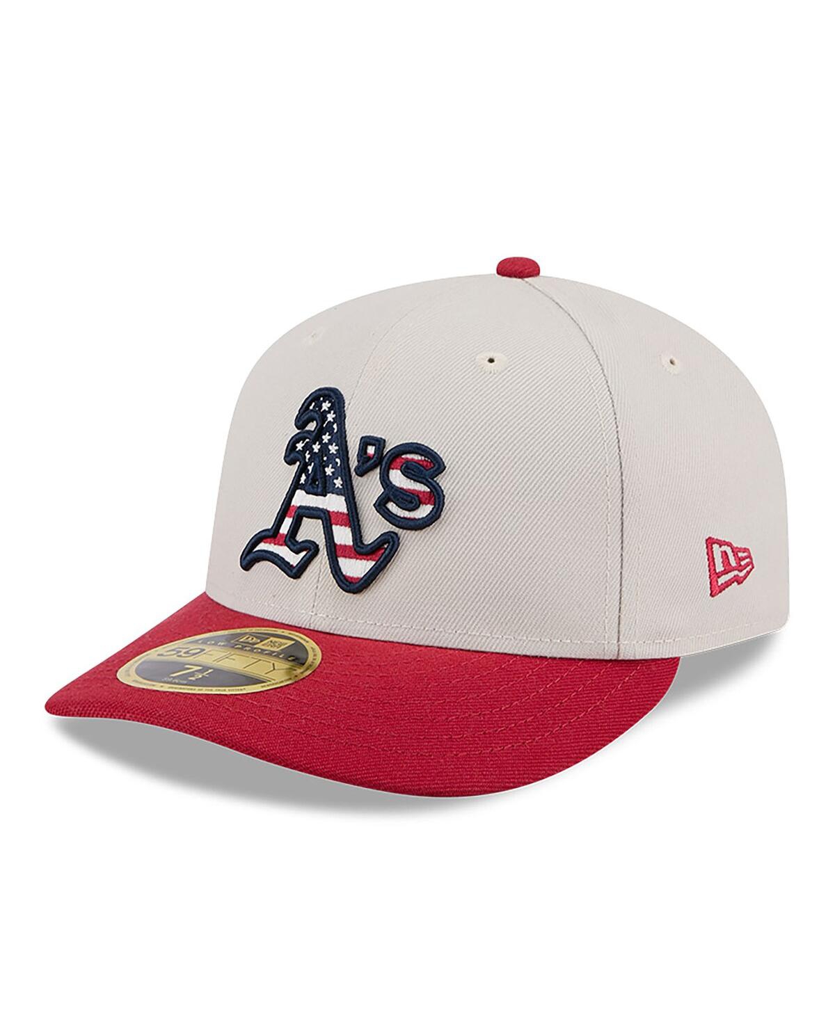 New Era Men's Red Oakland Athletics 2024 Fourth of July Low Profile 59FIFTY Fitted Hat