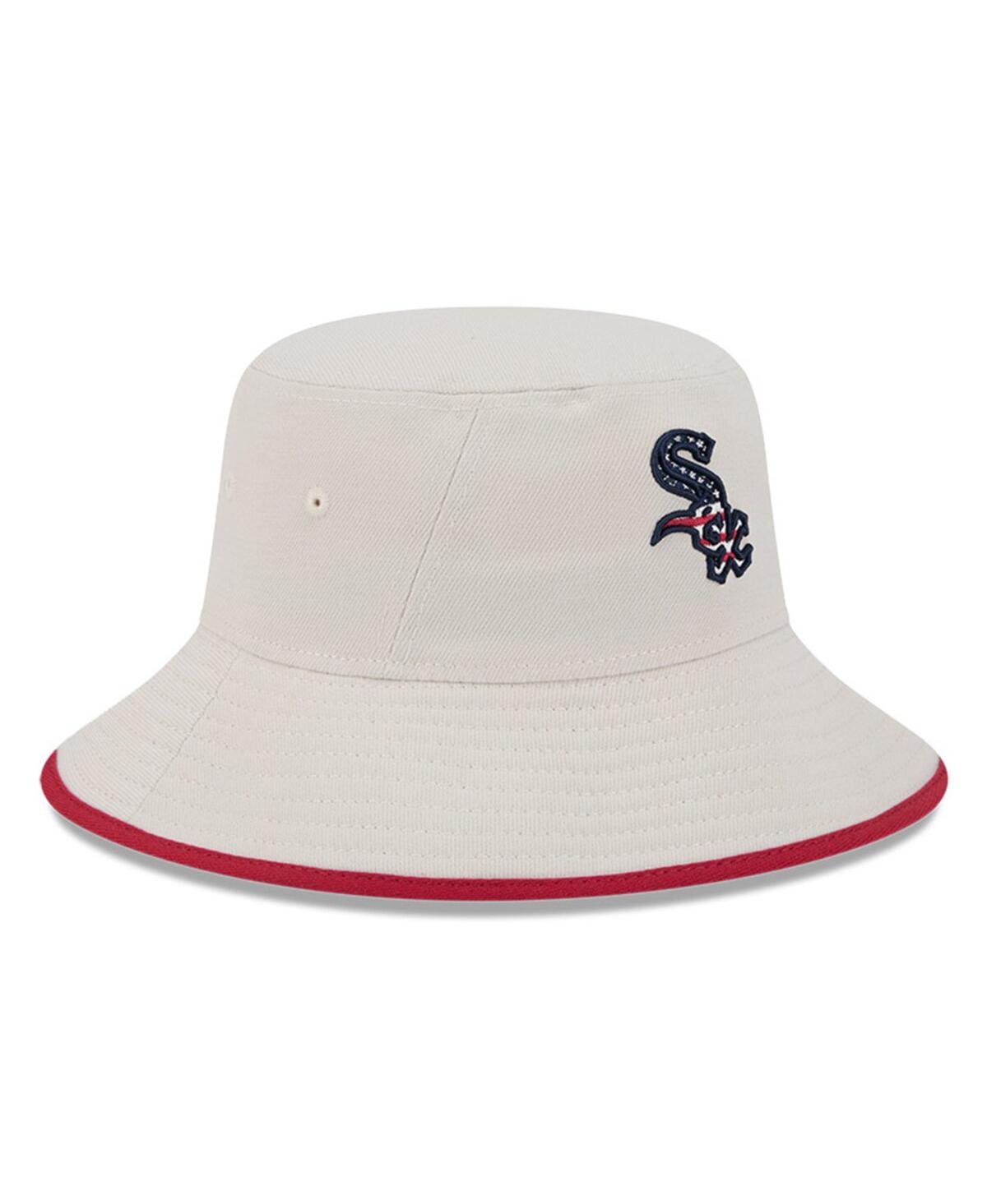 New Era Men's Khaki Chicago White Sox 2024 Fourth Of July Bucket Hat In Khaki
