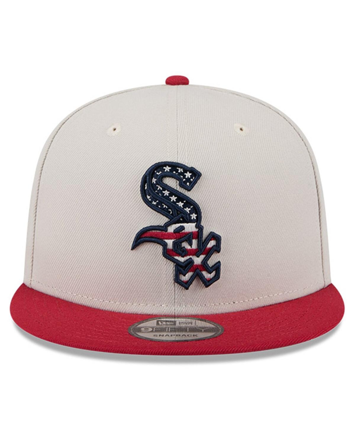 Shop New Era Men's Red Chicago White Sox 2024 Fourth Of July 9fifty Snapback Hat In Khaki