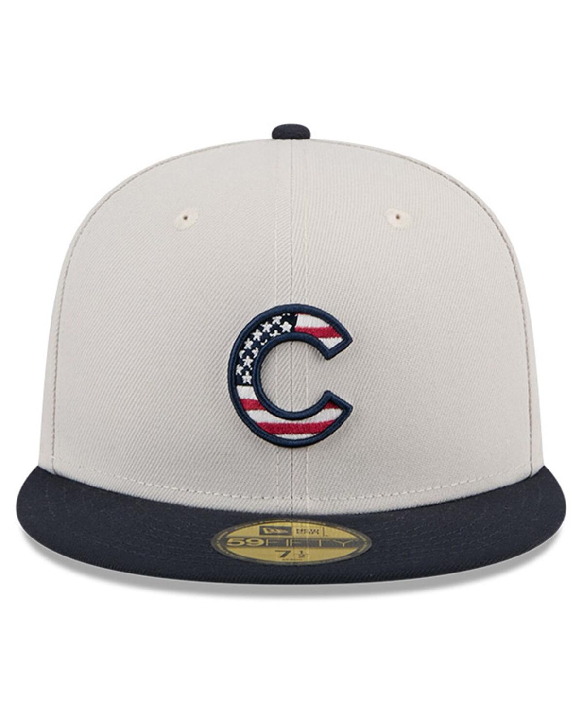 New Era Men's Black Chicago Cubs 2024 Fourth of July 59FIFTY Fitted Hat