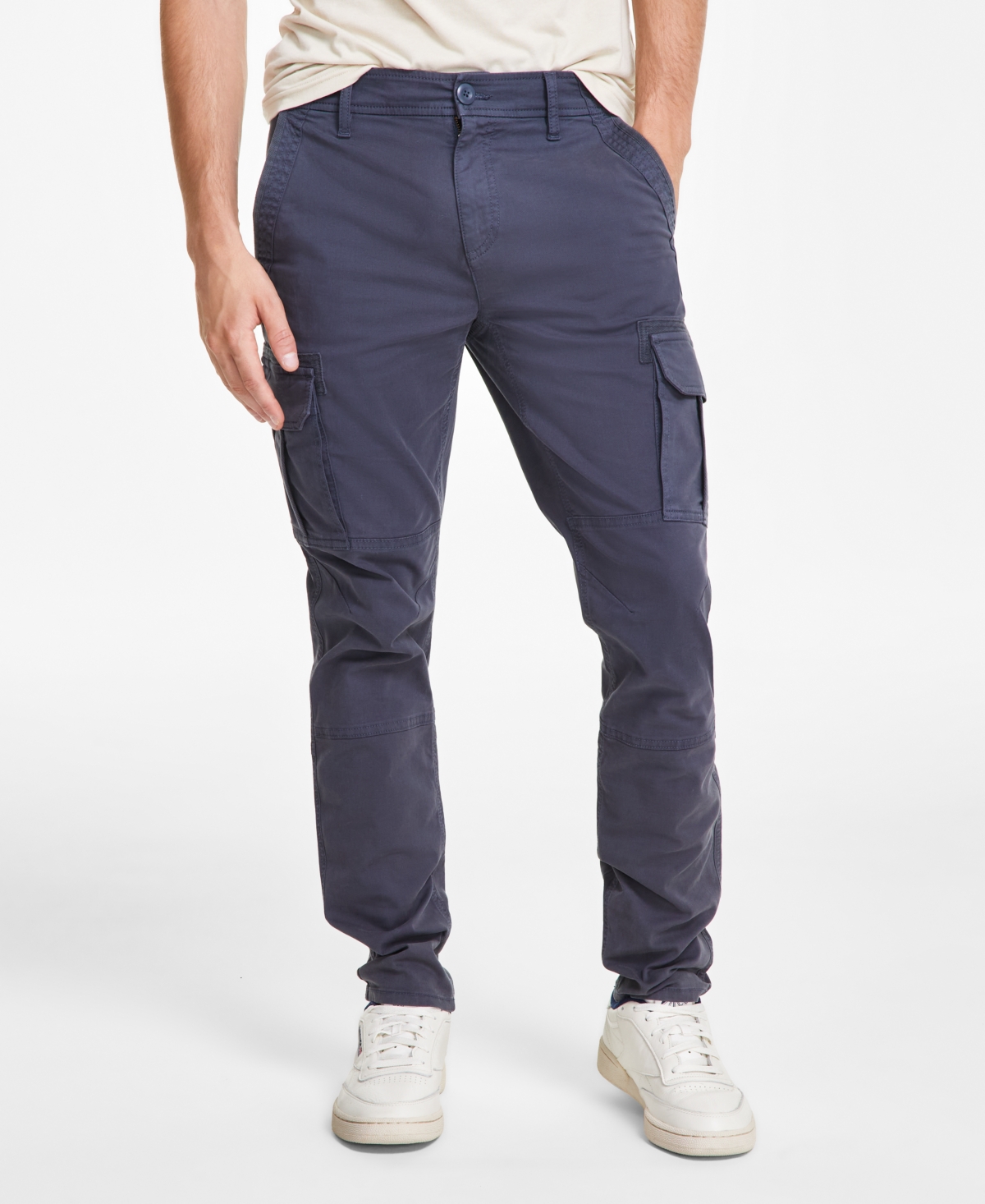 Sun + Stone Men's Garment-dyed Straight-Fit Morrison Tapered Cargo Pants, Created for Macy's