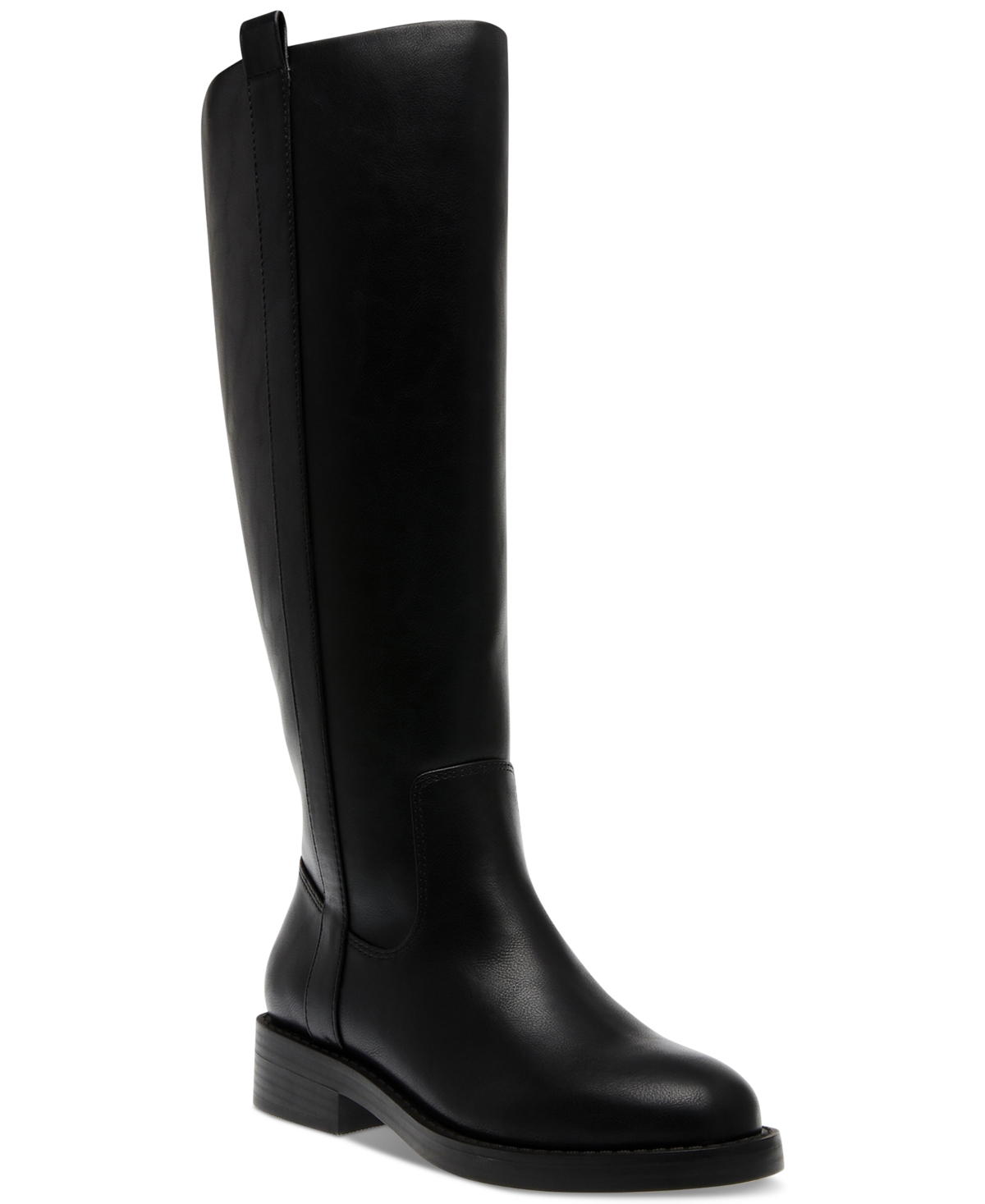 Dv Dolce Vita Women's Pennie Wide Calf Knee-high Riding Boots In Black Smooth