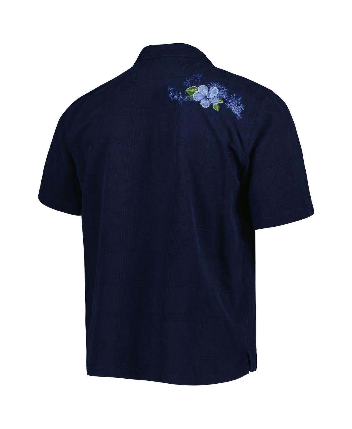 Tommy Bahama Men'sTennessee Titans Sport Azule Oasis Camp Button-Up Shirt - Navy