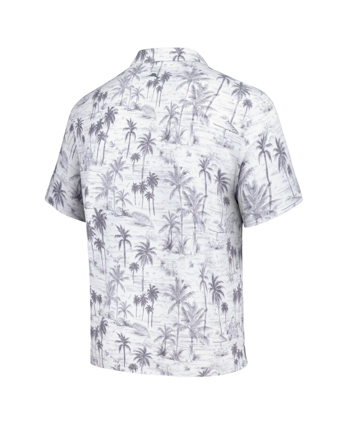 Tommy Bahama Men's Gray Chicago Cubs Sport Cabana Shores Islandzone Tri-blend Polo In Gray
