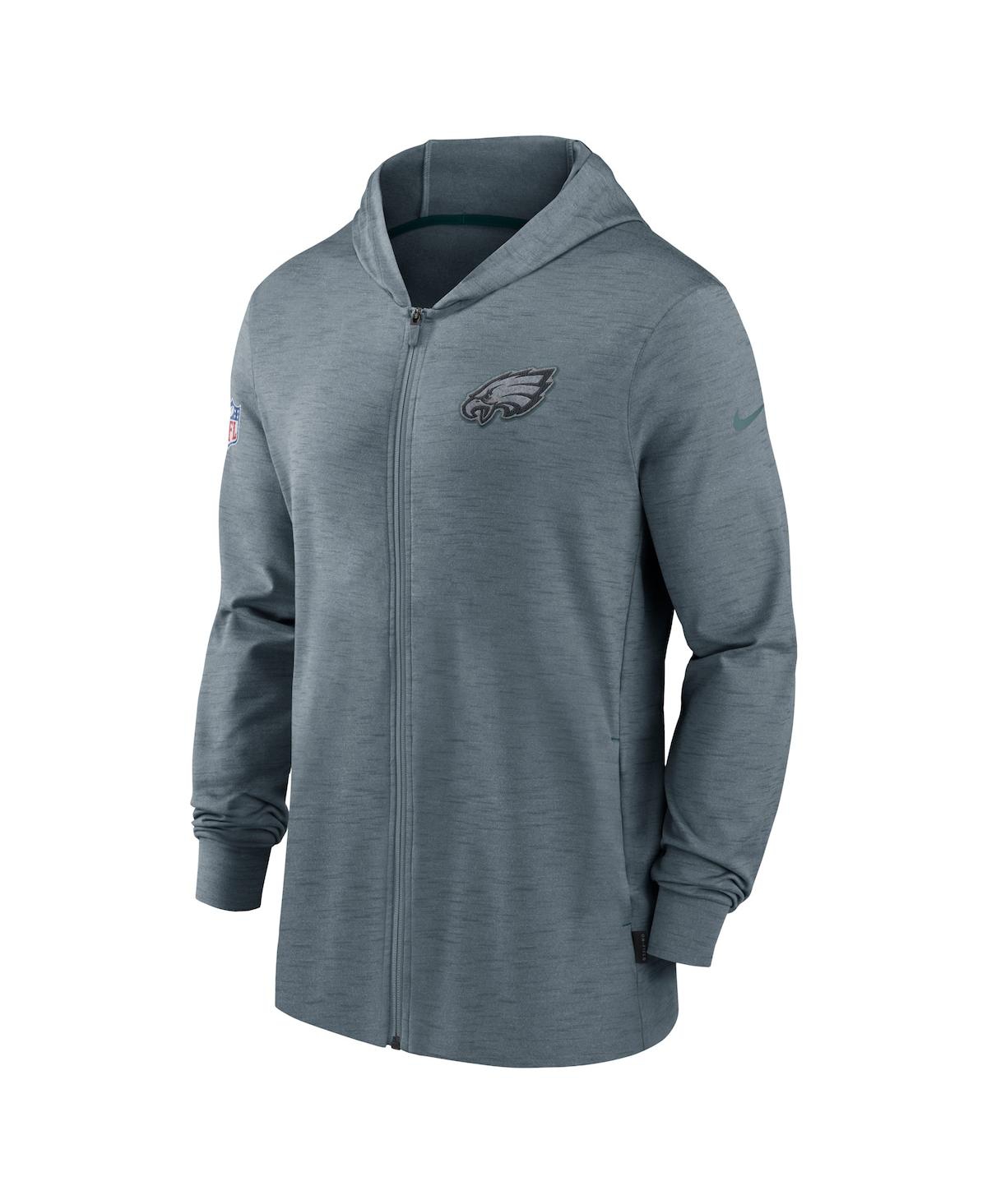 Nike Men'sPhiladelphia Eagles Sideline Team Pop Full-Zip Hoodie Jacket - Heather Gray