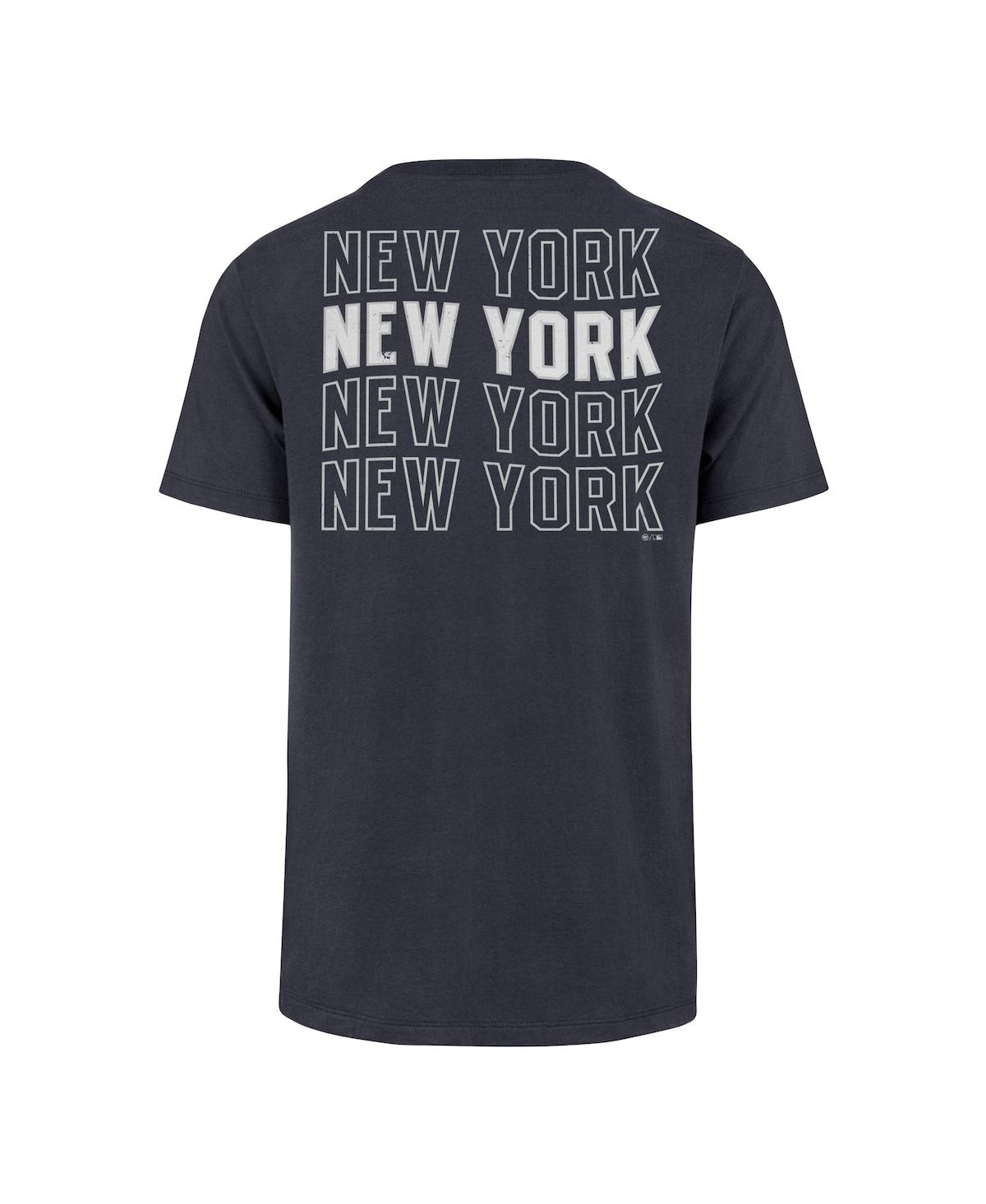 '47 Brand Men'sNew York Yankees Hang Back Franklin T-Shirt - Navy