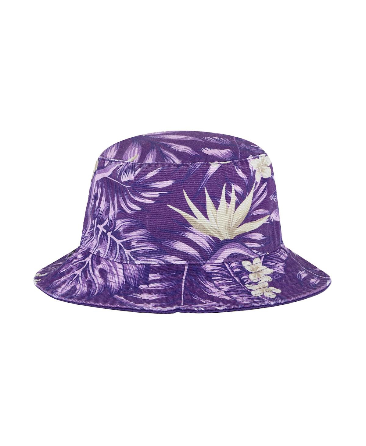 47 Brand Men's Purple Lsu Tigers Tropicalia Bucket Hat In Purple