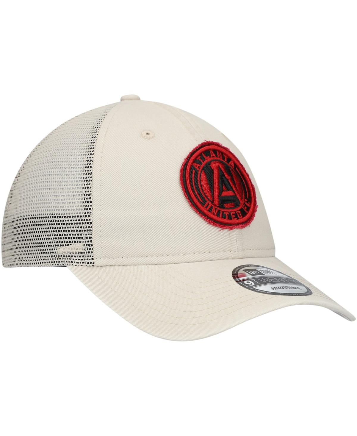 NEW ERA MEN'S TAN ATLANTA UNITED FC GAME DAY 9TWENTY ADJUSTABLE TRUCKER HAT 
