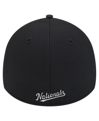 Men's Black Washington Nationals Active Dash Mark 39THIRTY Flex Hat