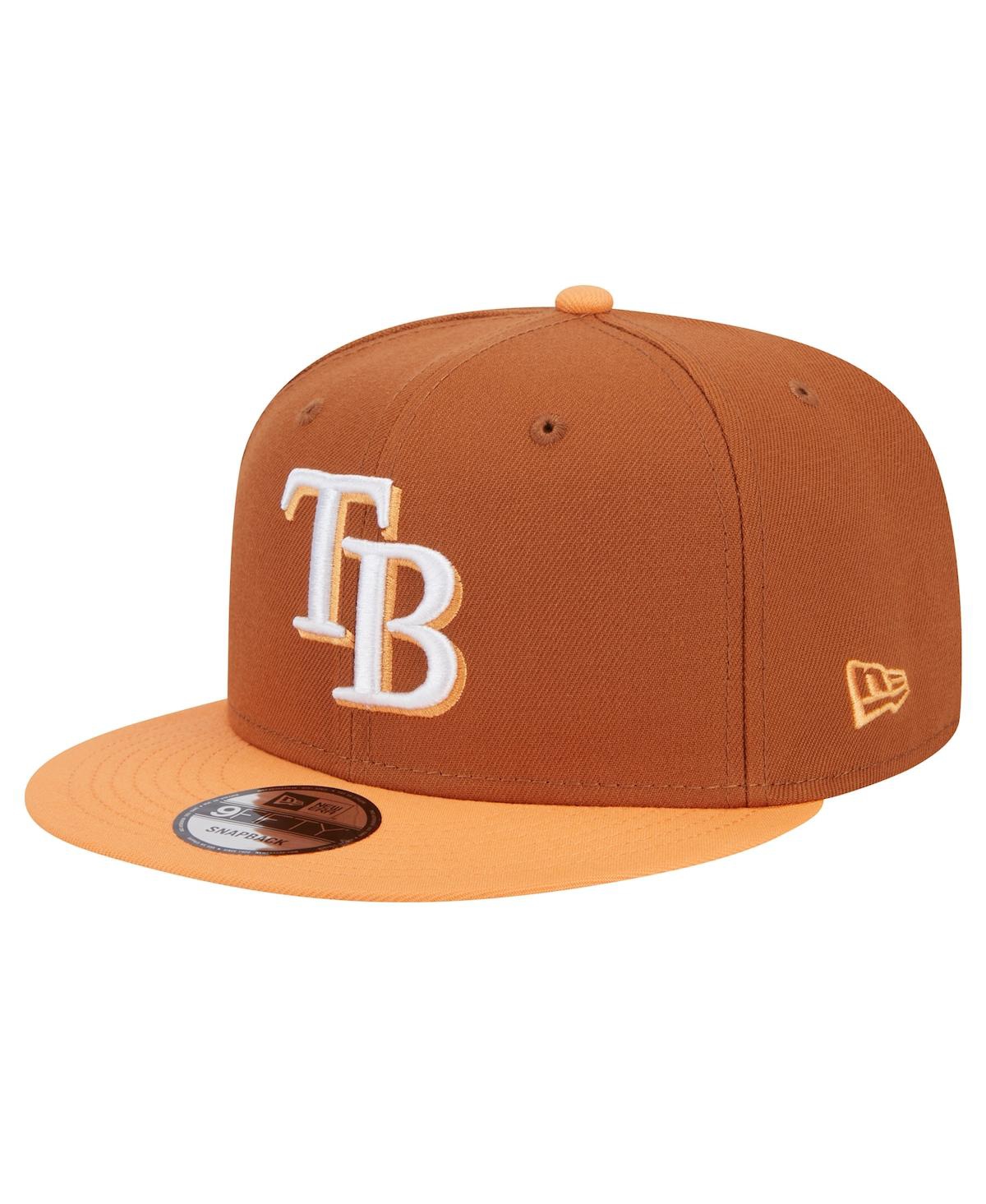 Shop New Era Men's Brown Tampa Bay Rays Spring Color Two-tone 9fifty Snapback Hat