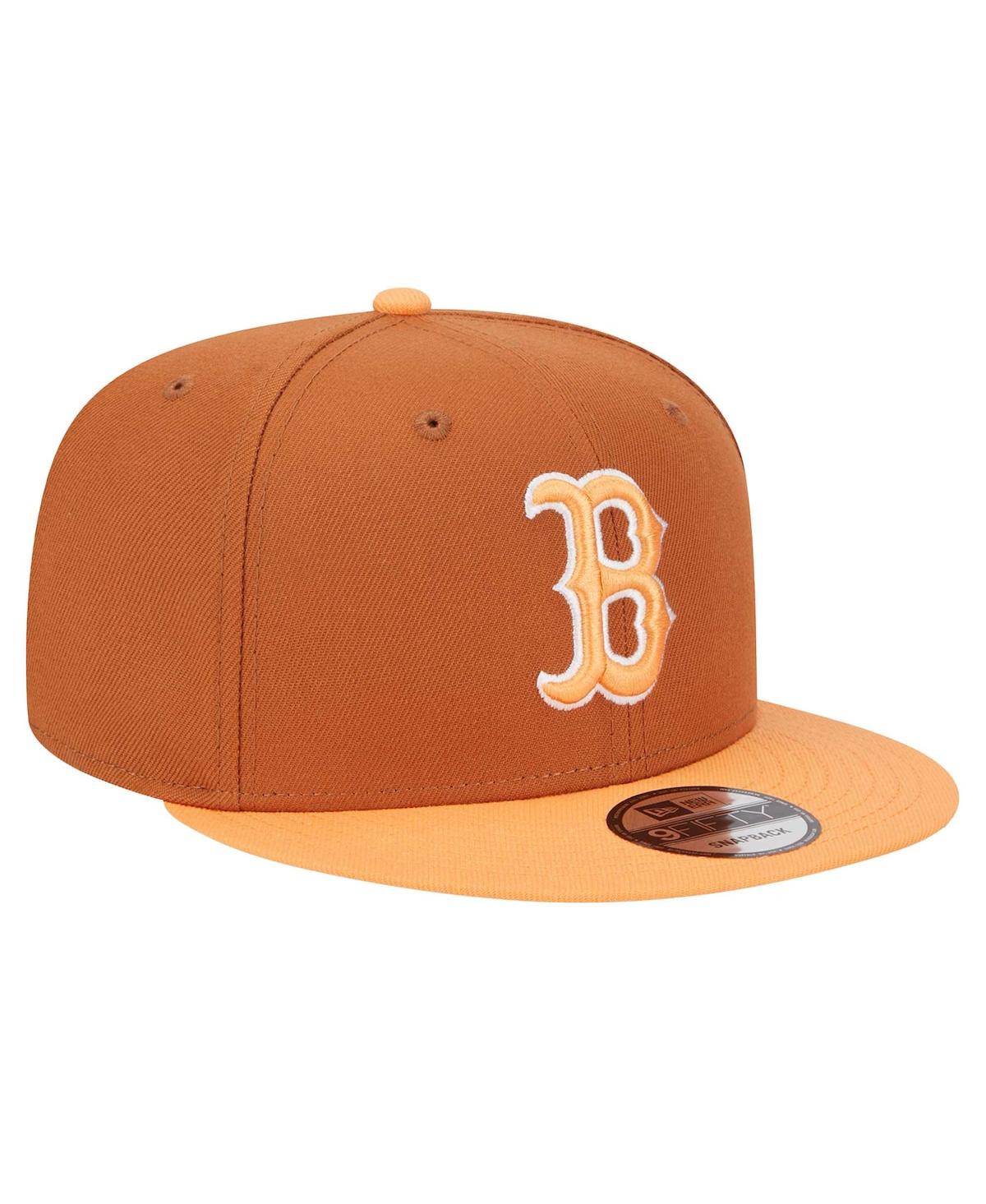 New Era Men's Brown Boston Red Sox Spring Color Two-tone 9fifty Snapback Hat In Brown