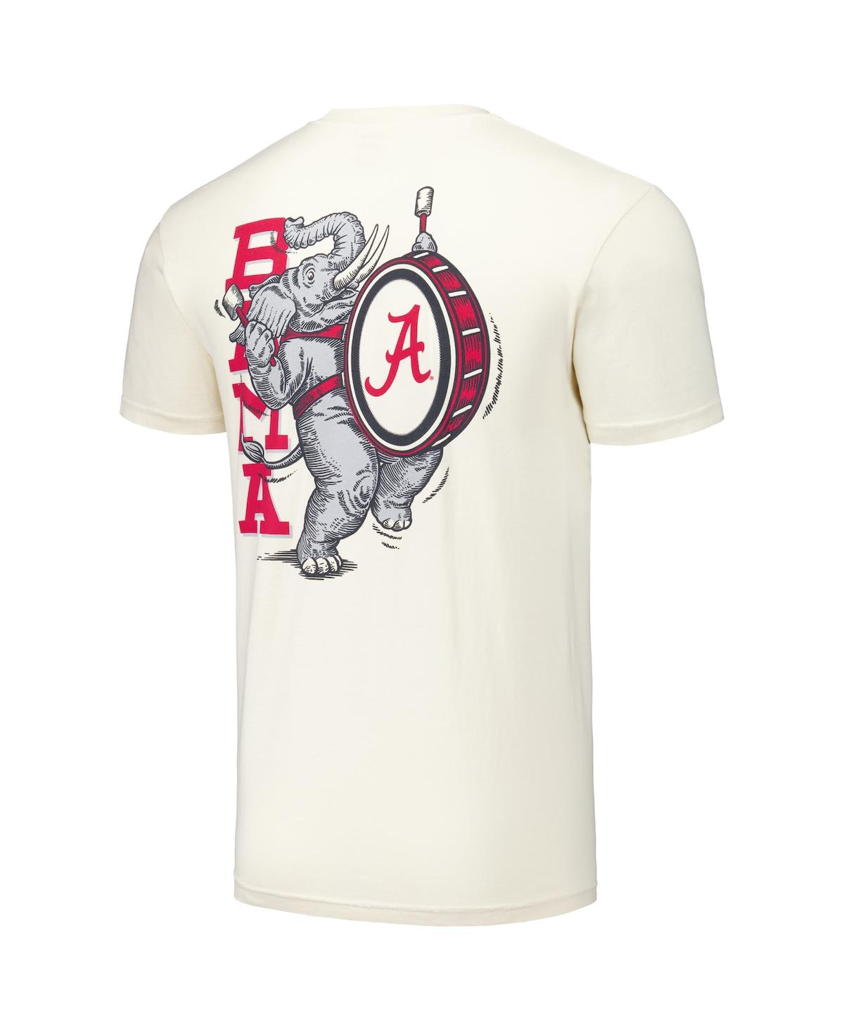 Image One Men's And Women's Cream Alabama Crimson Tide Hyper Local Vintage-like Bama Band T-shirt In Cream