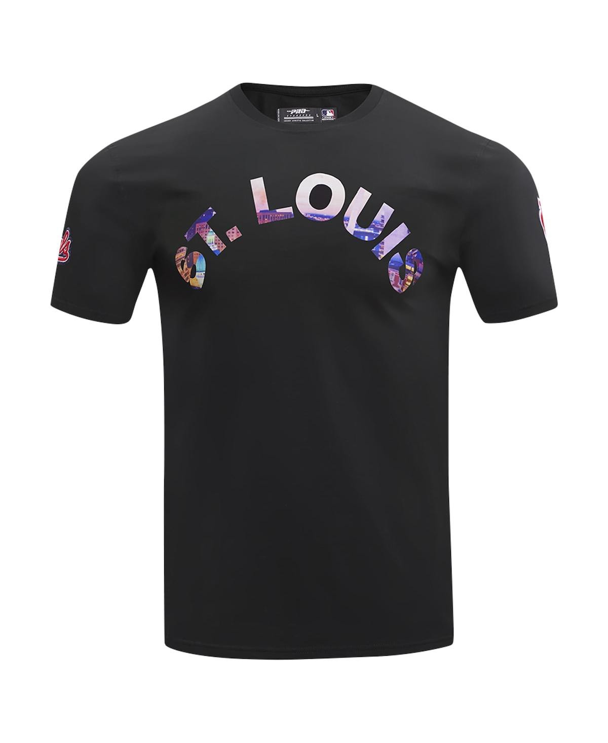 Pro Standard Men's Black St. Louis Cardinals Cityscape T-shirt In Black