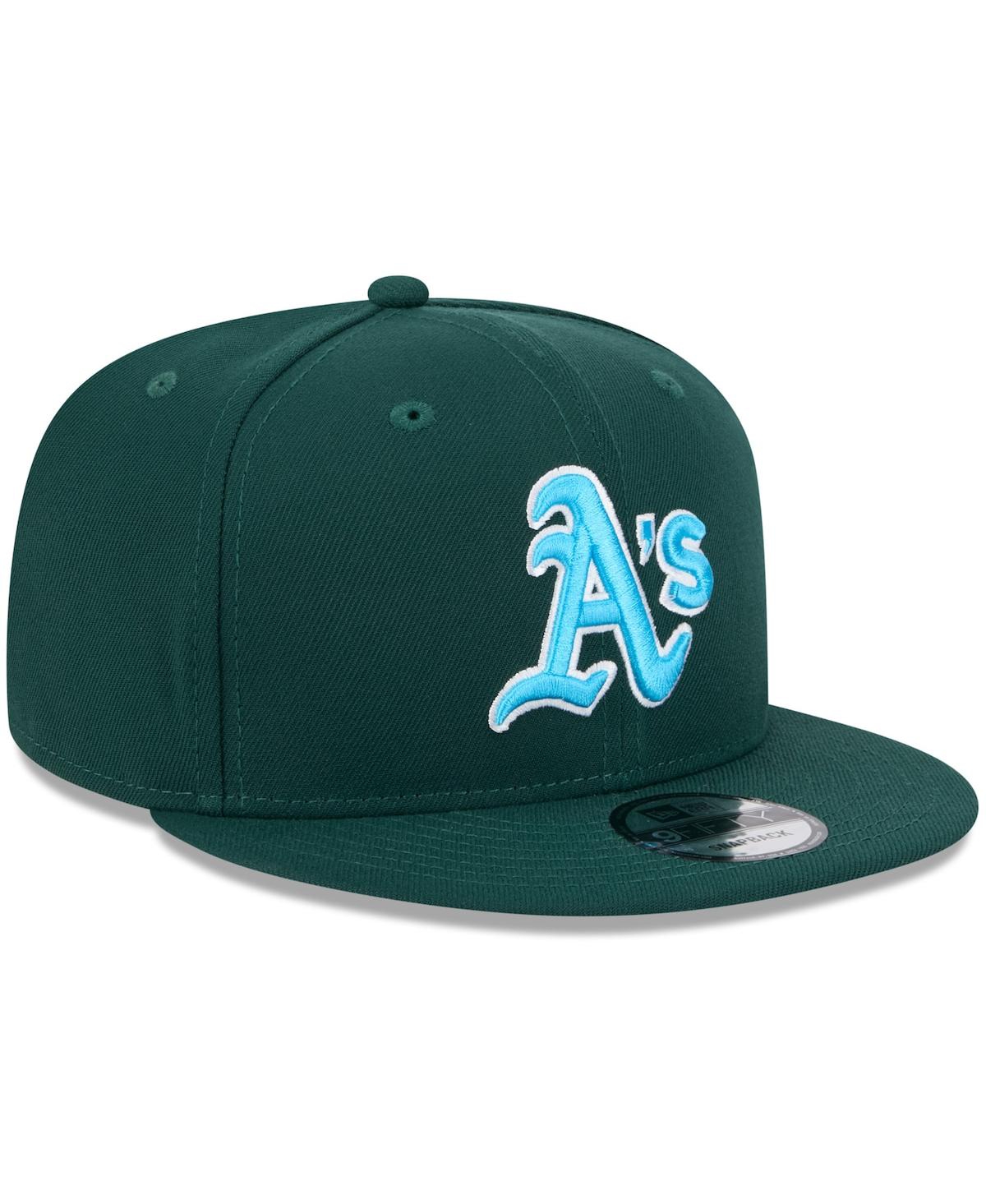 NEW ERA MEN'S GREEN OAKLAND ATHLETICS 2024 FATHER'S DAY 9FIFTY SNAPBACK HAT 