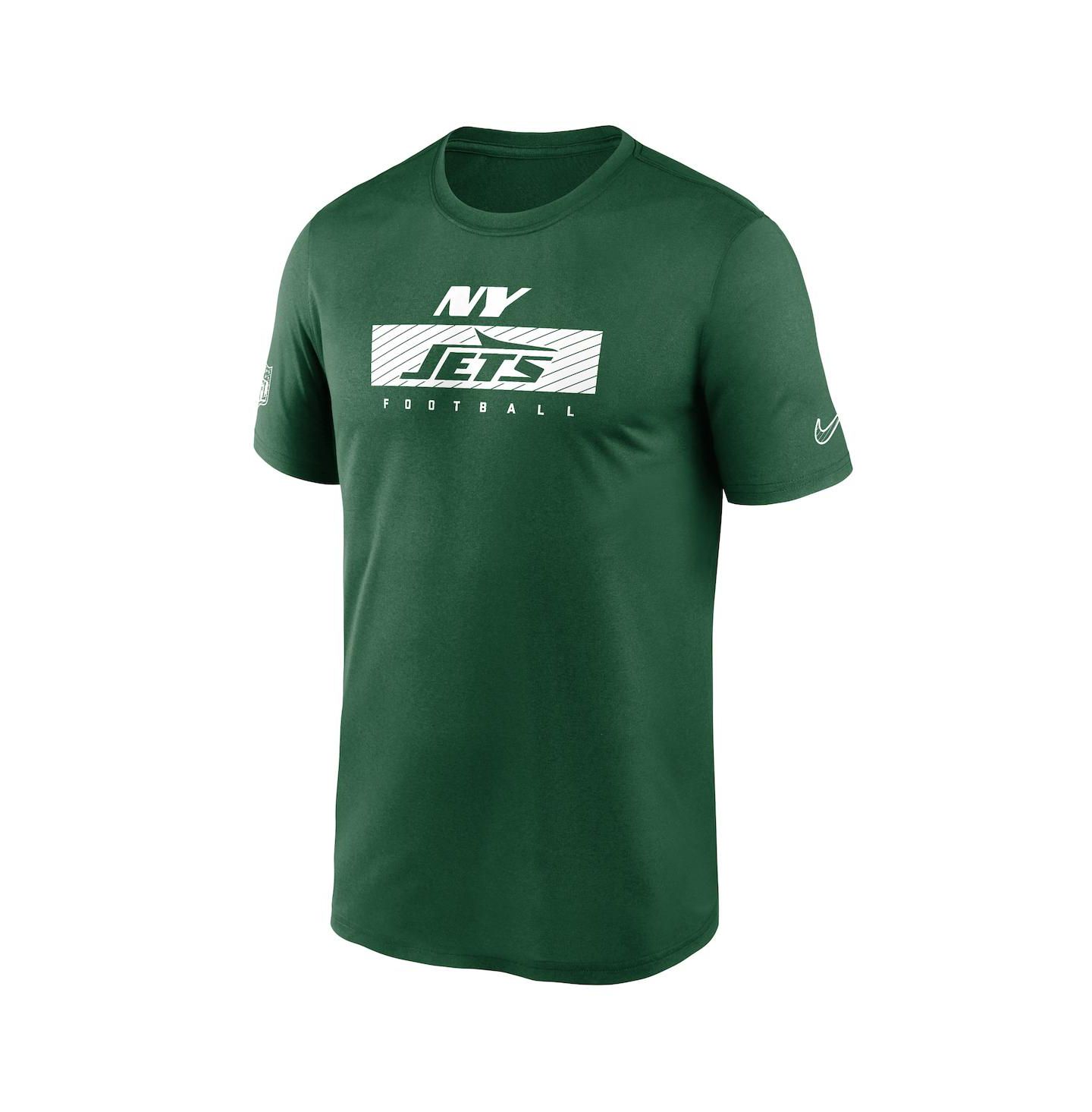 Мужская футболка Nike Green New York Jets Sideline Legend Performance — фото 3