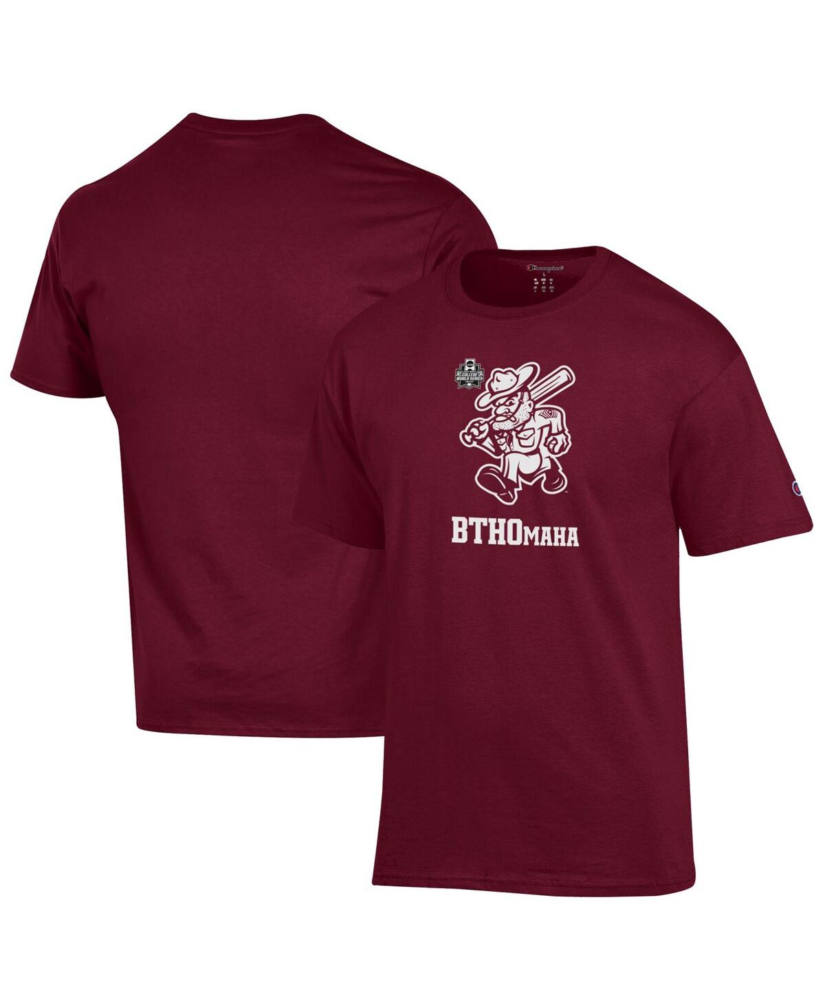 Men's and Women's Maroon Texas A&M Aggies 2024 Ncaa Men's Baseball College World Series BTHOmaha T-Shirt - Maroon