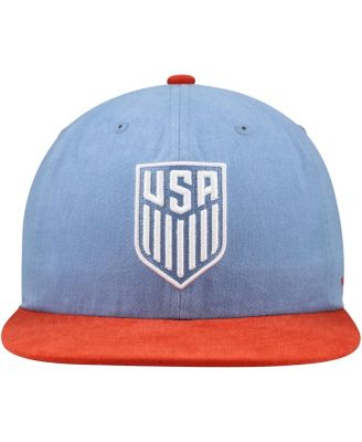 Men's and Women's Light Blue/Red USMNT Swingman Adjustable Hat
